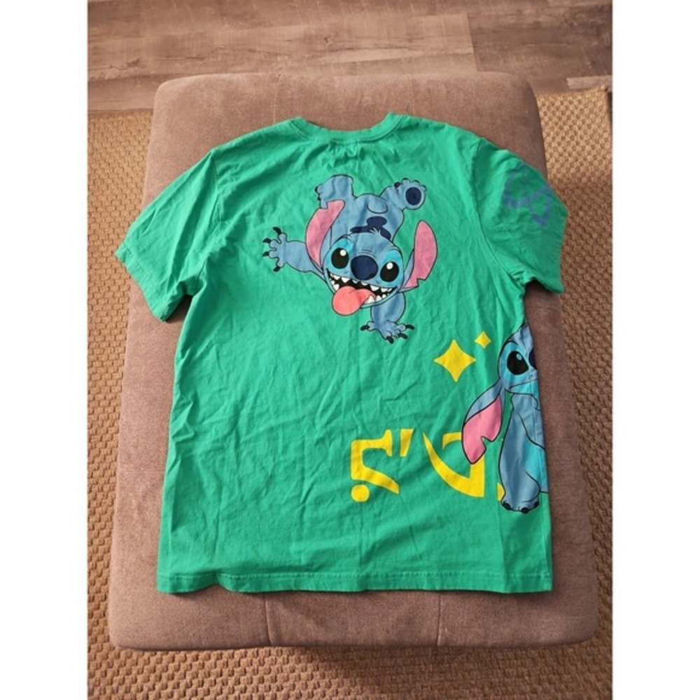Disney Parks Stitch Green T-Shirt for Unisex Size Large - Picture 2 of 12